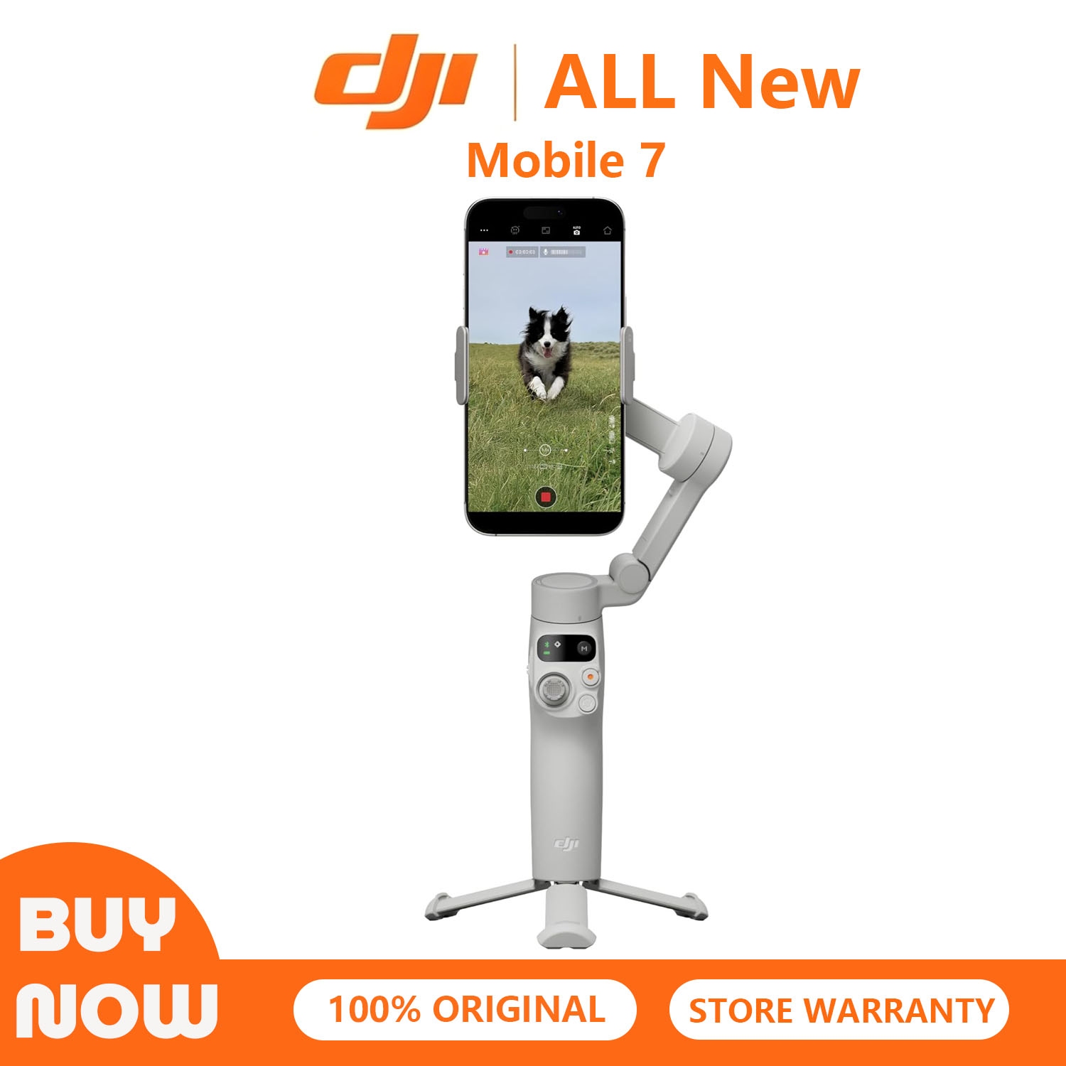 Photography Basics - DJI Osmo Mobile 7 ジンバルスタビライザー（iPhone、Android対応）、内蔵三脚、iPhone用ポータブルスタビライザー、自撮り棒、3軸スマホジンバル、ActiveTrack 7.0、ワンタップ編集、10時間使用可能、スマホ充電機能