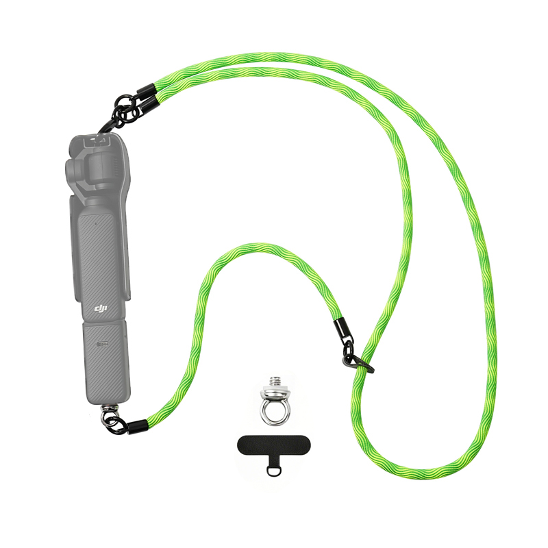 Camera Wrist Strap - ネックストラップ リストストラップ 紛失防止ロープ 1/4インチネジアダプター付き DJI Osmo