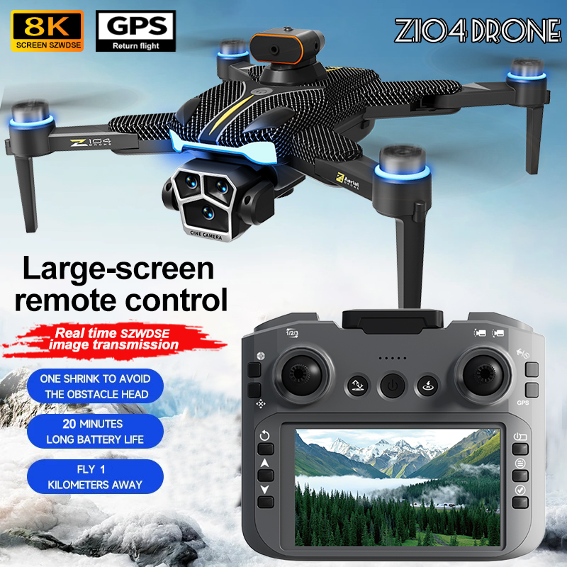 Photography Videos Free - Xiaomi Z104 GPS測位ドローン 8K HD空撮デュアルカメラ ブラシレスクアッドローター