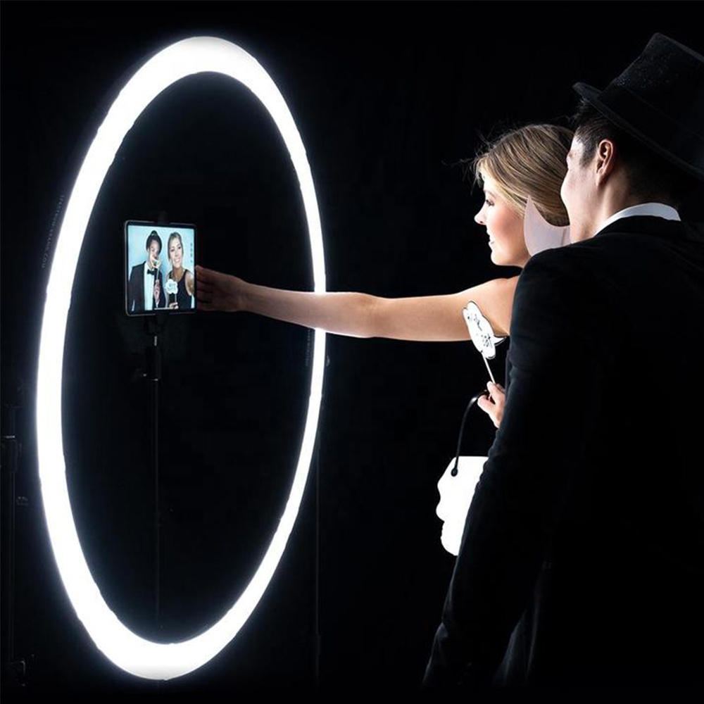 Photography Videos Free - 120W LEDリングライト、ワイヤーコントロール式、スタジオビデオ撮影用、高効率写真撮影照明