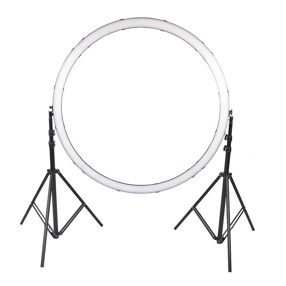 120W LEDリングライト、ワイヤーコントロール式、スタジ - Photography Videos Free のレビューと価格