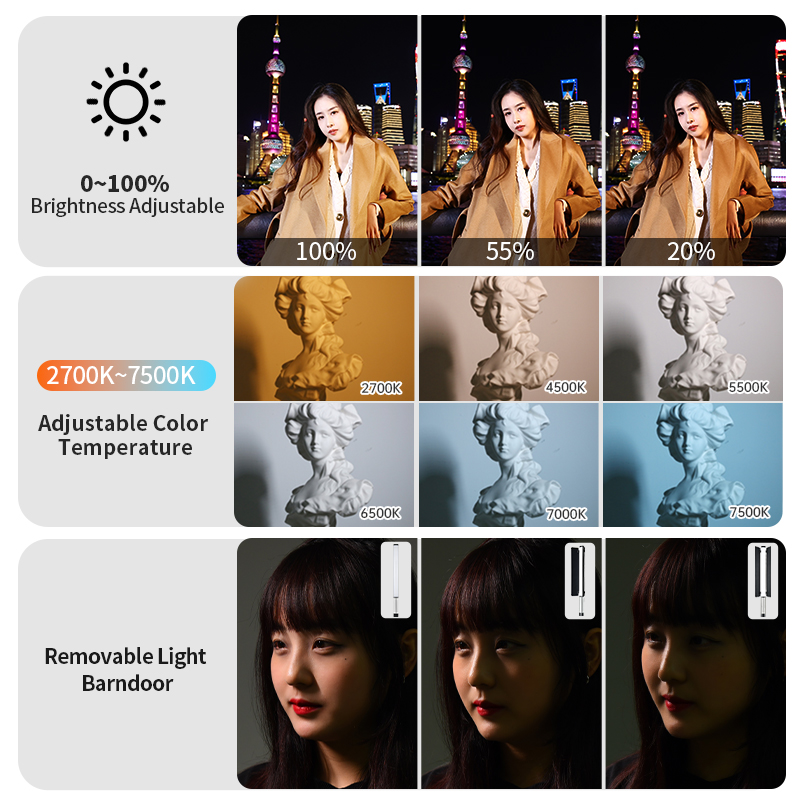 JINBEI EFT-220BI ハンドヘルドポータブルバイ - Photography Videos Free のレビューと価格