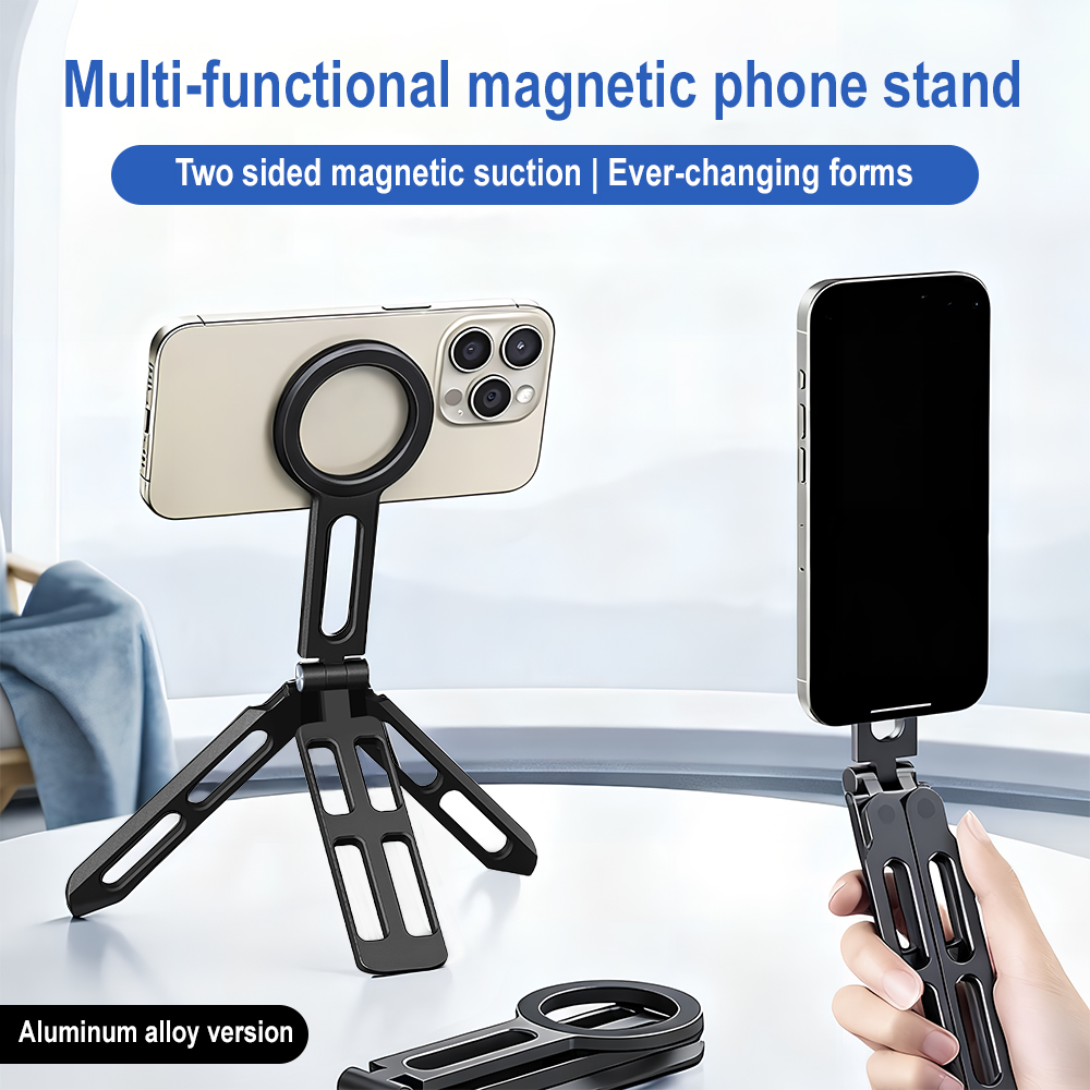 マグネット式スマホホルダー 四軸360度回転 °   回転折 - Photography Videos Free のレビューと価格